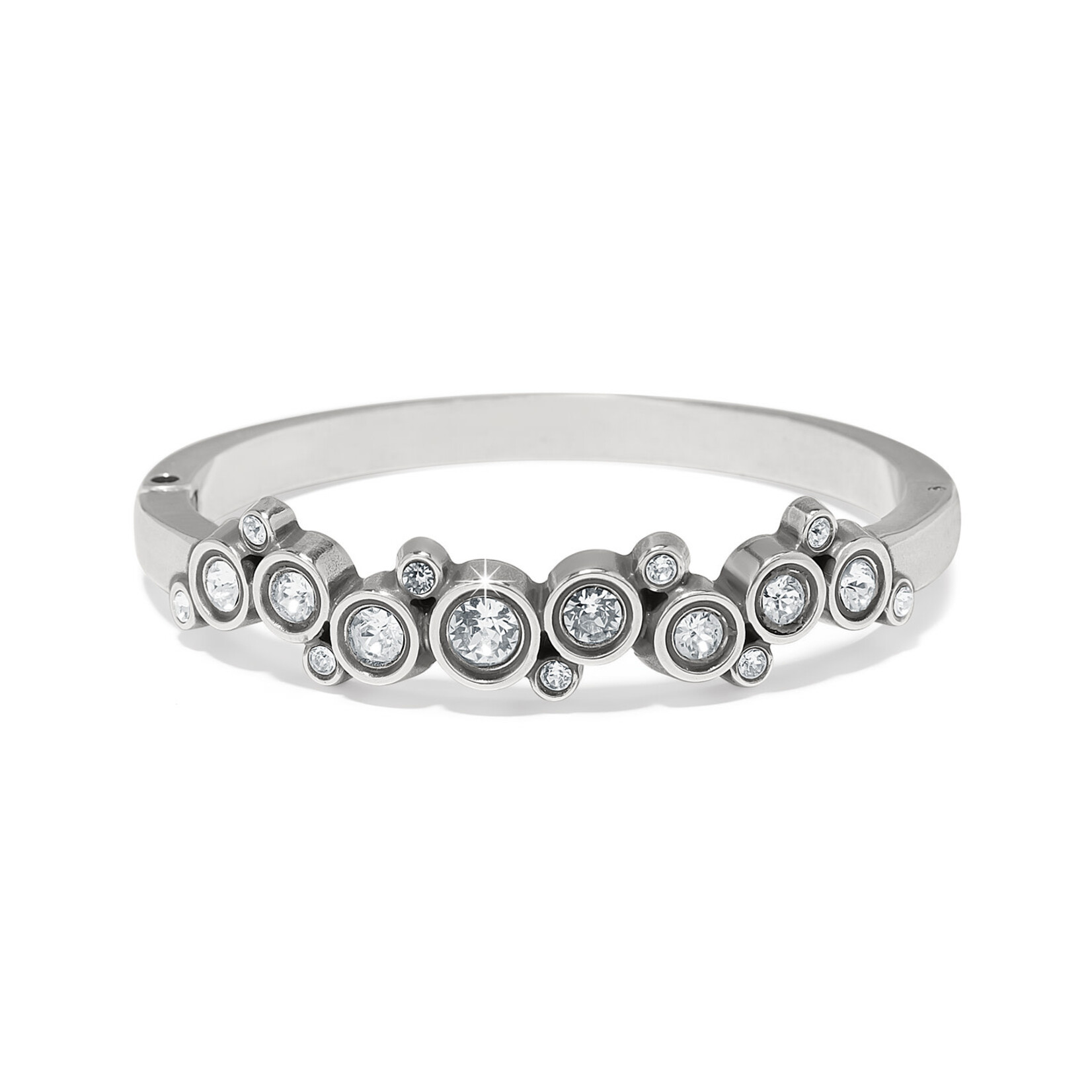 Brighton Constella Cluster Crystal Hinged Bangle