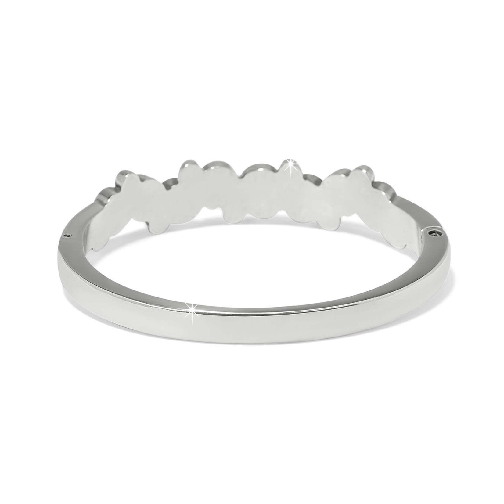 Brighton Constella Cluster Crystal Hinged Bangle