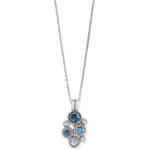 Brighton Constella Cluster Blue Necklace