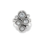 Brighton Constella Cluster Crystal Ring Sz 6