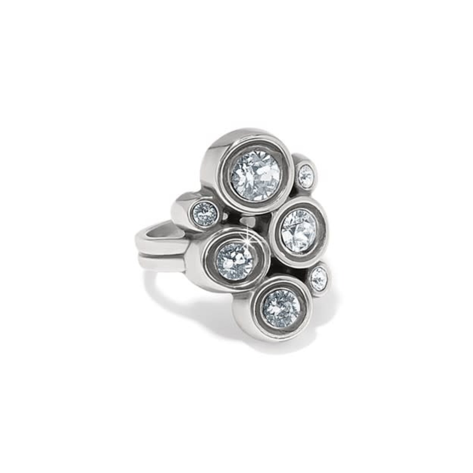 Brighton Constella Cluster Crystal Ring Sz 6
