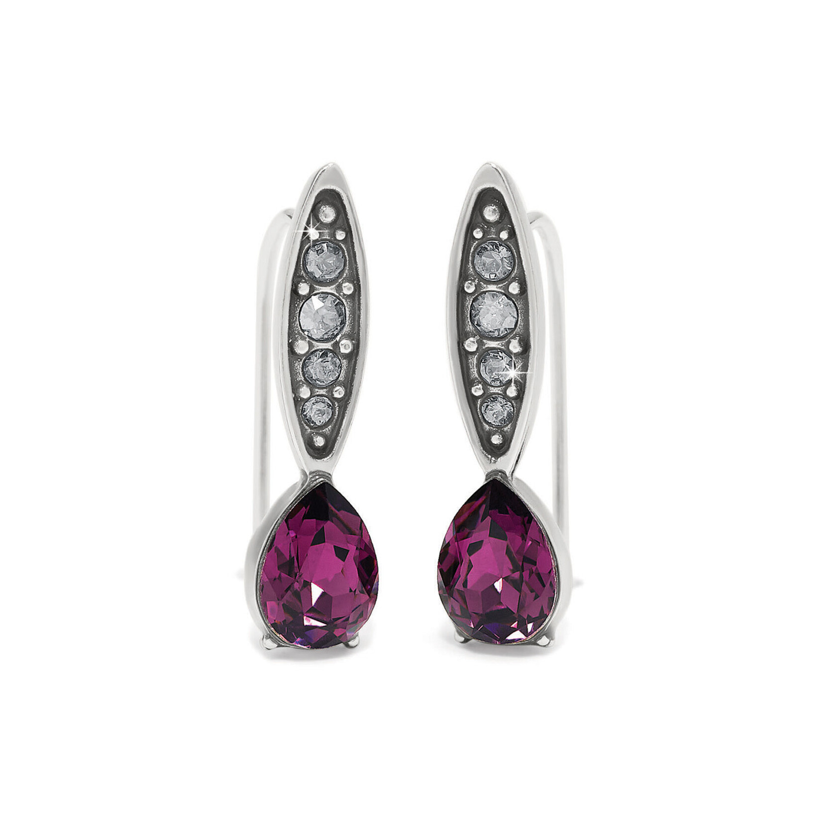 Brighton Mystery Of Love French Wire Earrings Amethyst