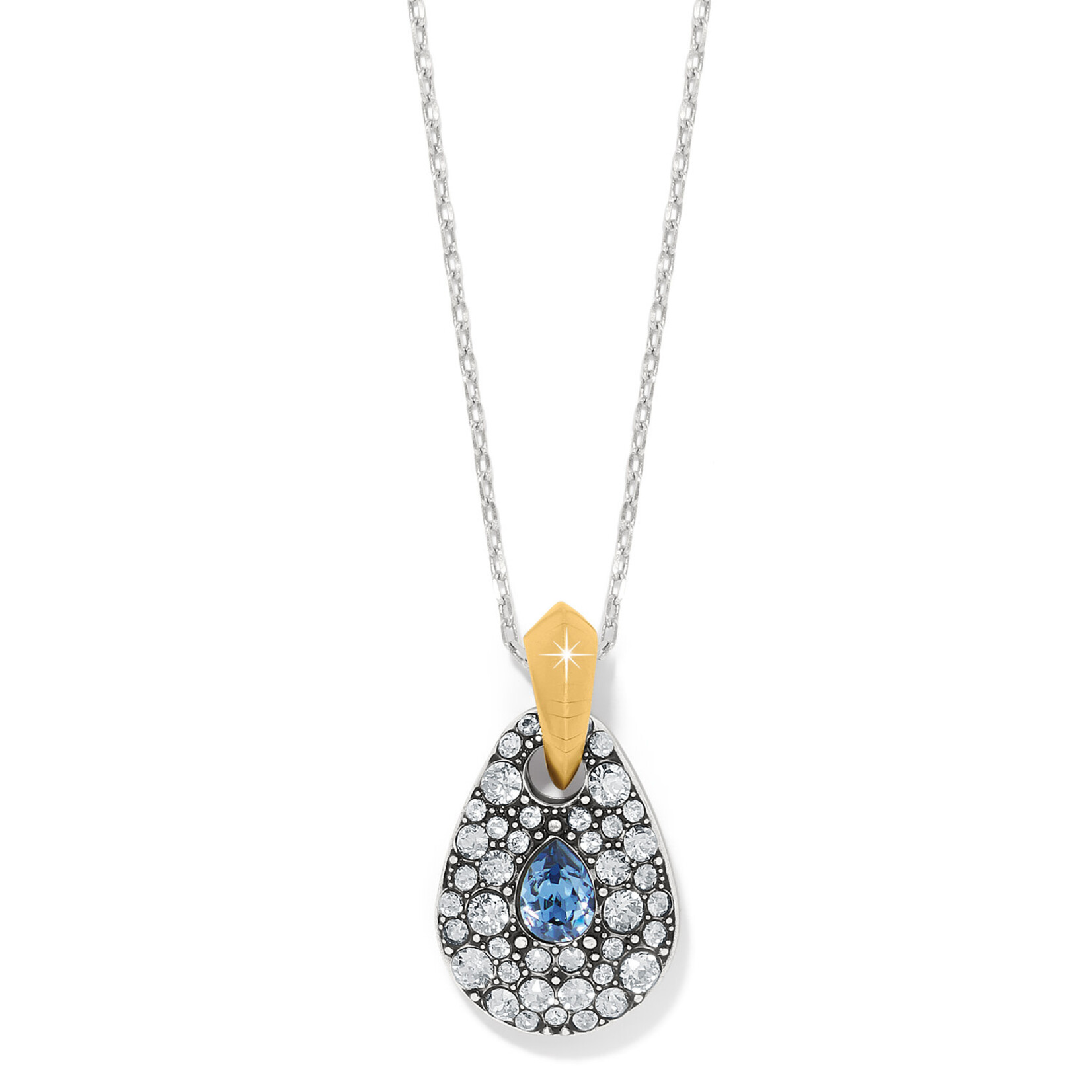 Brighton Mystery Of Love Two Tone Necklace Blue