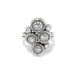 Brighton Constella Cluster Crystal Ring Sz 9