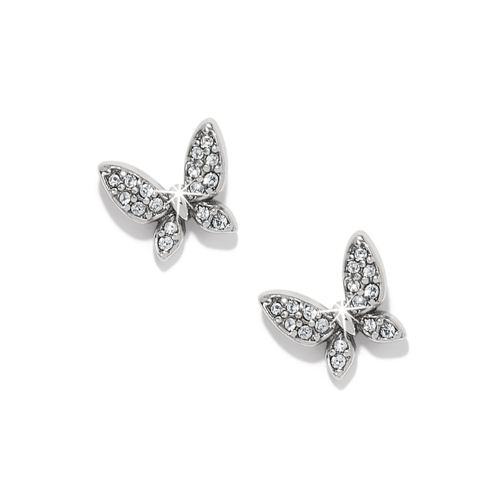 Brighton Enchanting Butterfly Post Earrings Silver