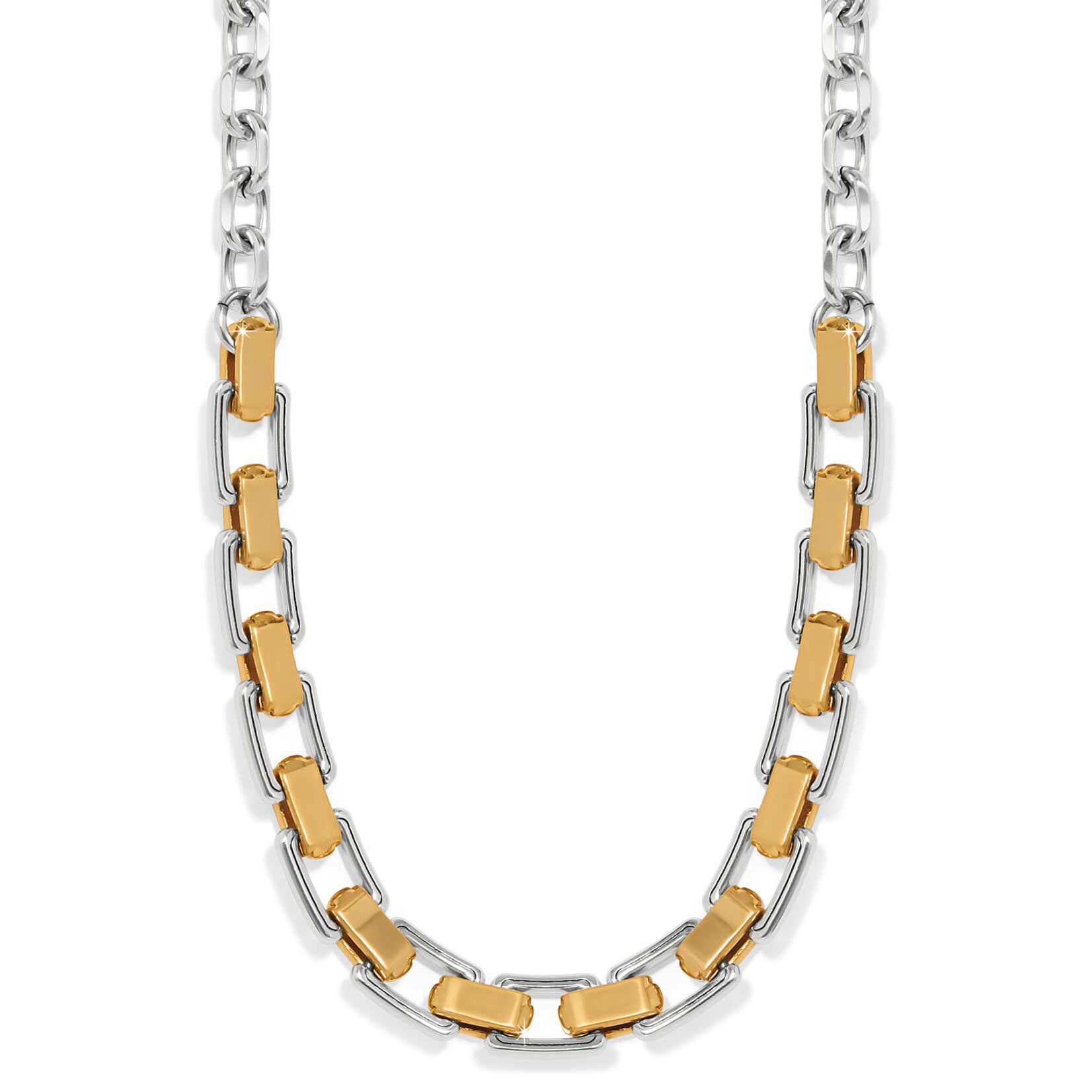 Brighton Mosaic Two Tone Links Necklace