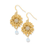 Brighton Daisy Dee Gold French Wire Earrings