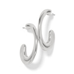 Brighton Cascade Silver Hoop Earrings
