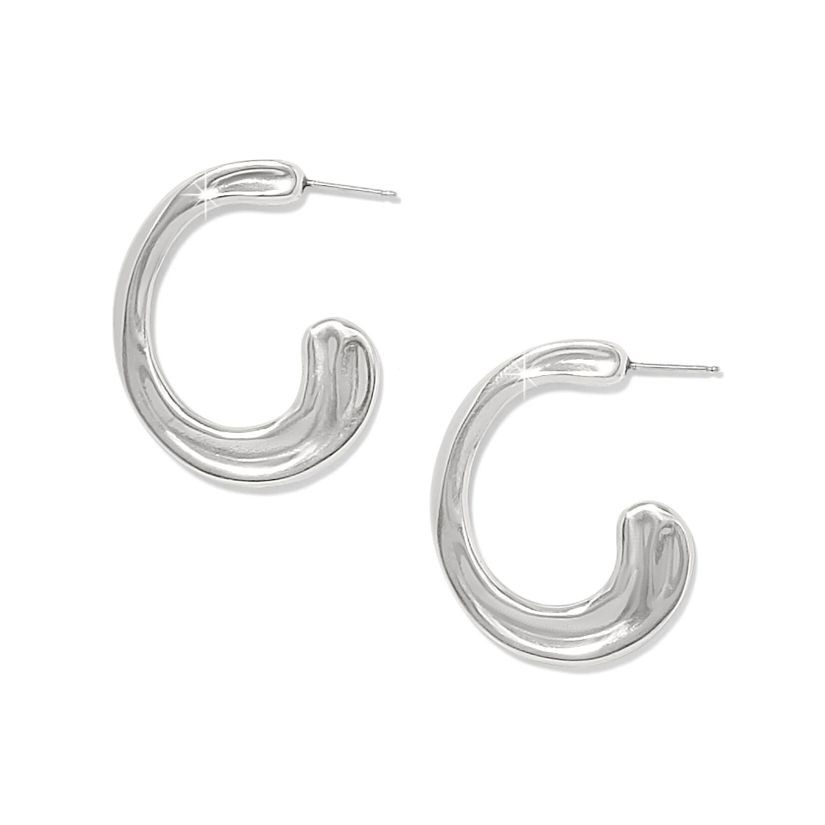 Brighton Cascade Silver Hoop Earrings