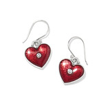 Brighton One Heart Color Reversible French Wire Earrings