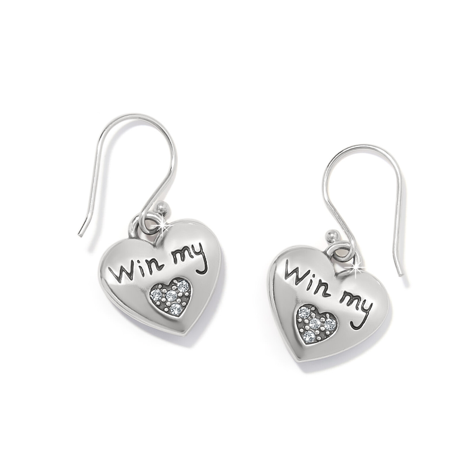 Brighton One Heart Color Reversible French Wire Earrings