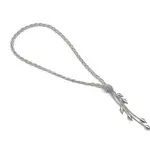 Sea Lily Silver Long Braided N W. Bead Drop