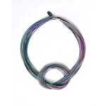 Sea Lily Rainbow PW Multi Colored Large Knot Necklace