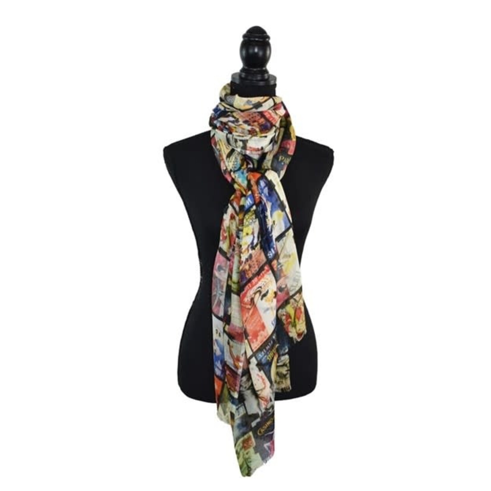 Bastille Paris Postcard Scarf