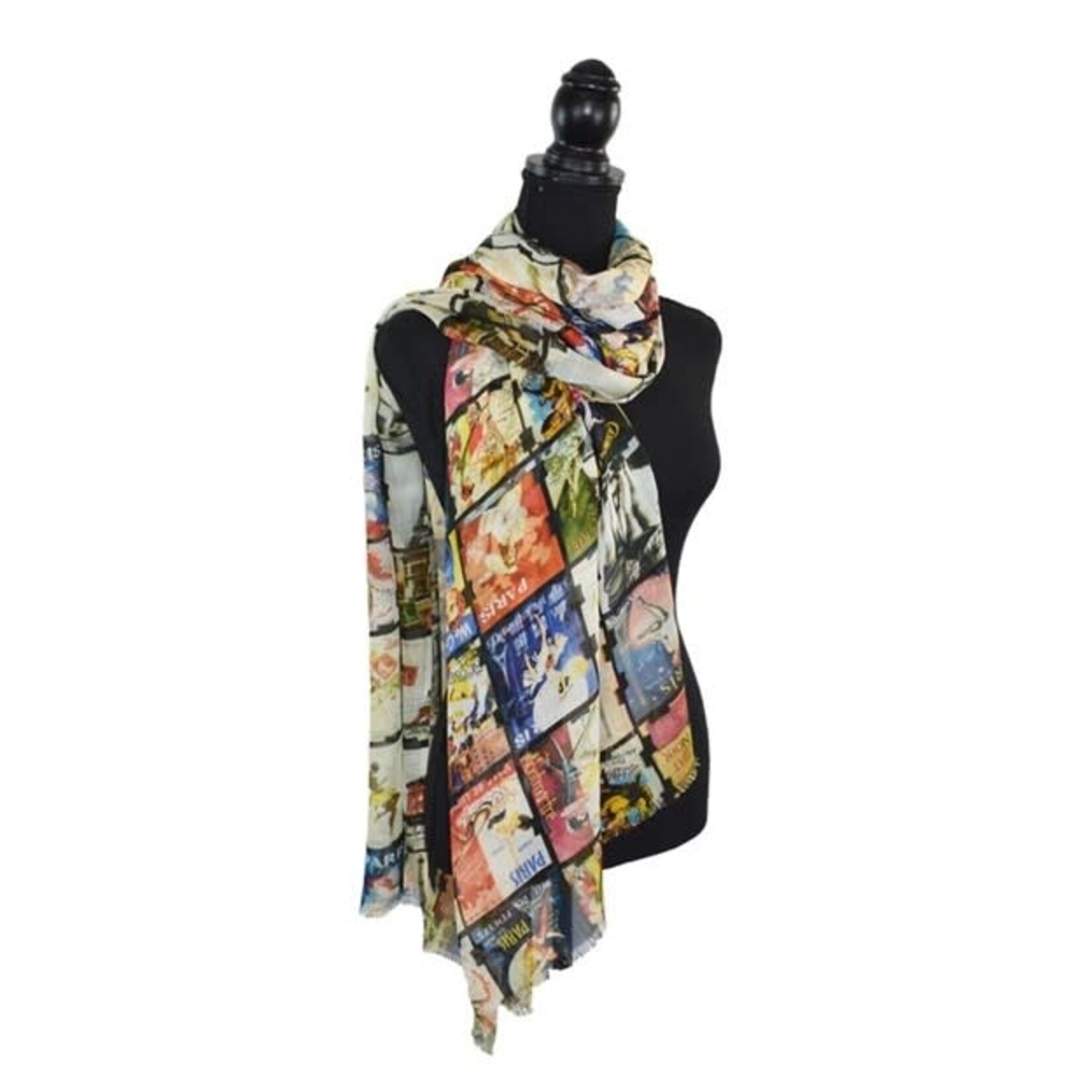 Bastille Paris Postcard Scarf