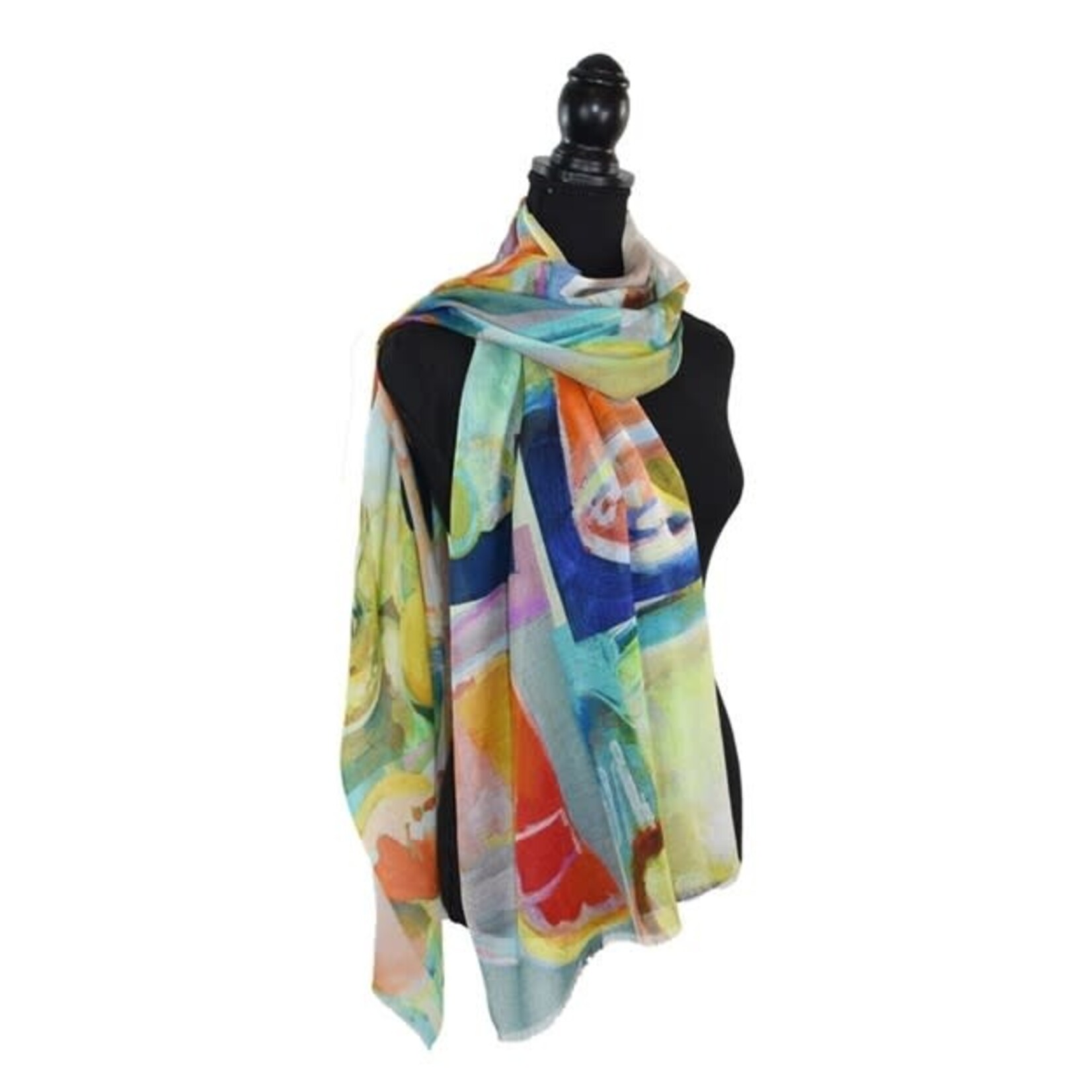 Cocktails Drinks Collage Narrow Scarf