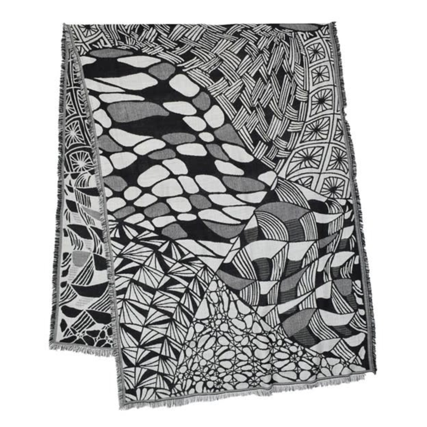 Heston Geo Woven Modal/Wool Scarf