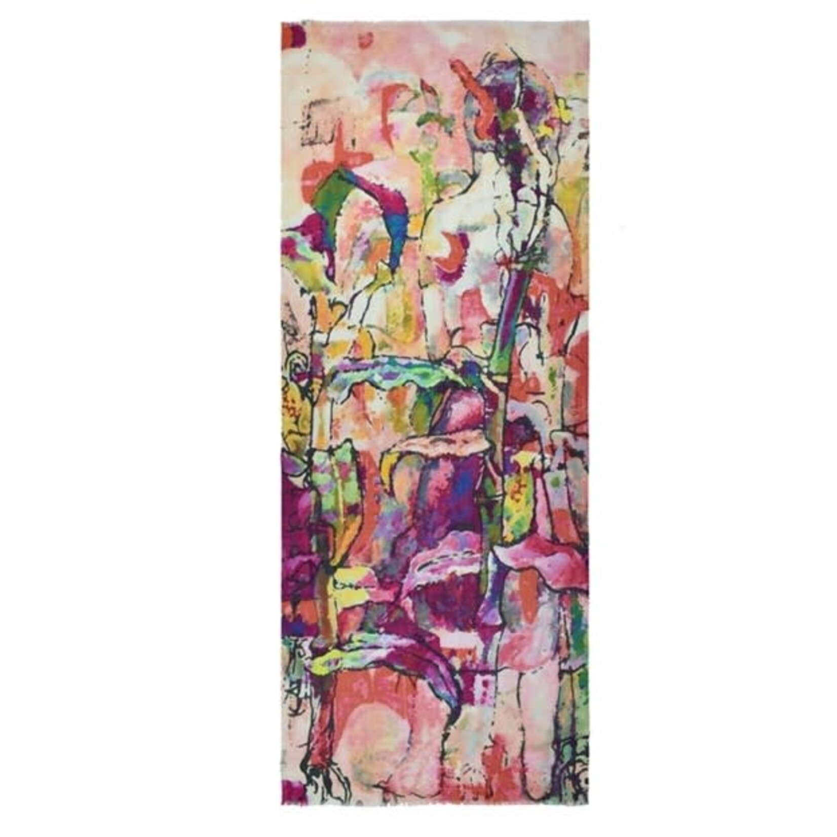 Miranda Abstract Portrait Scarf