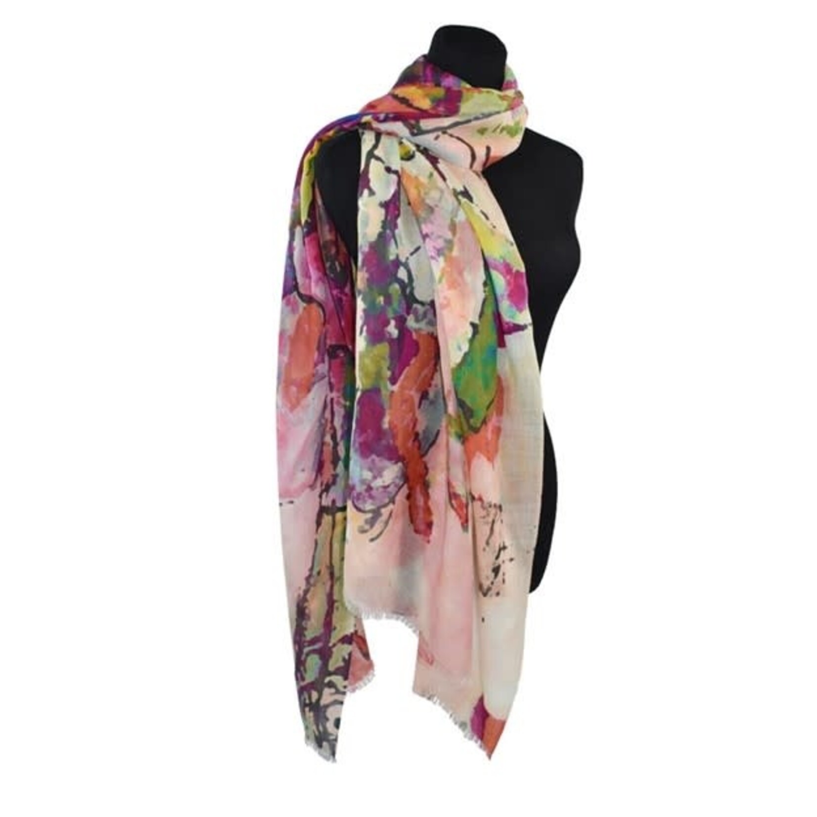 Miranda Abstract Portrait Scarf