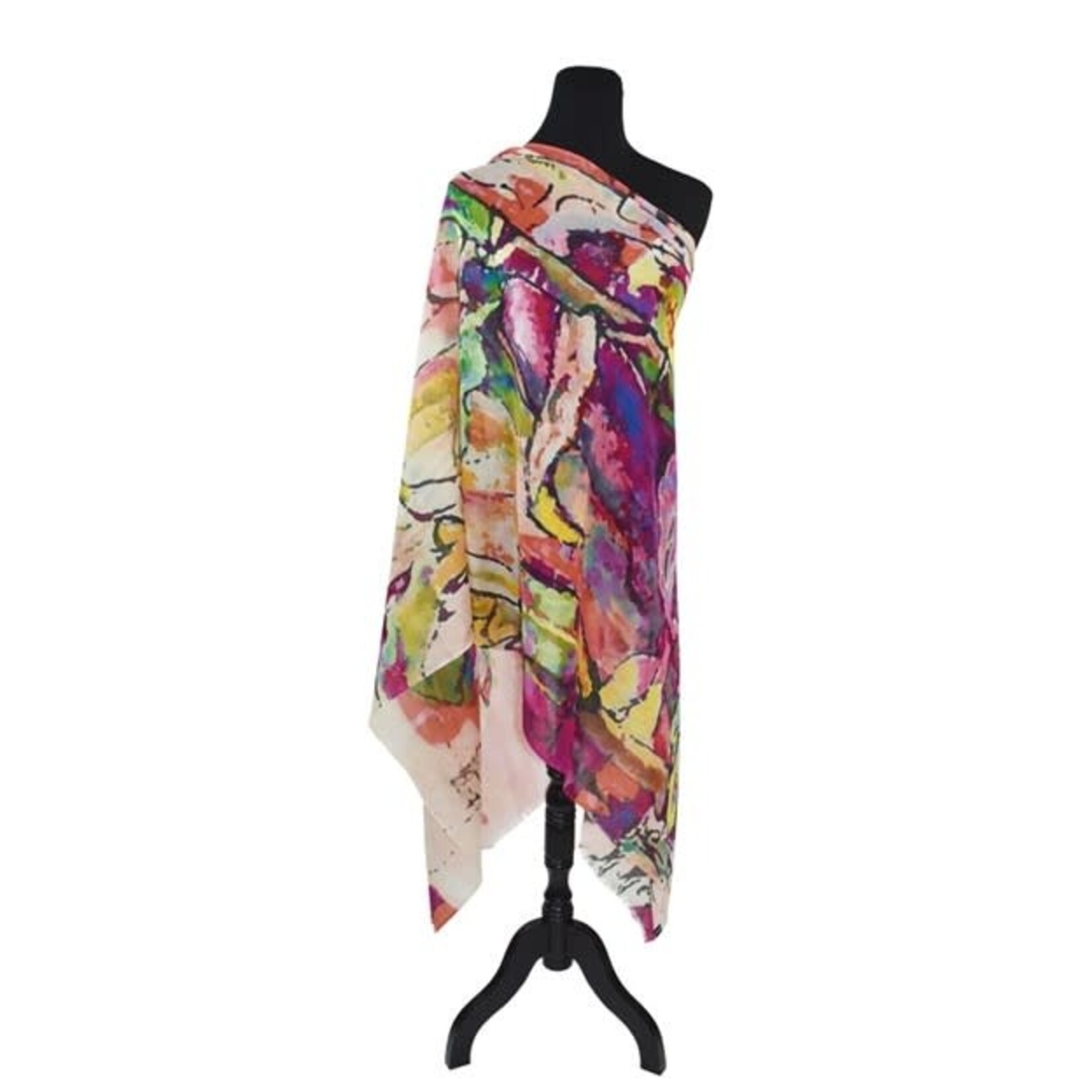 Miranda Abstract Portrait Scarf