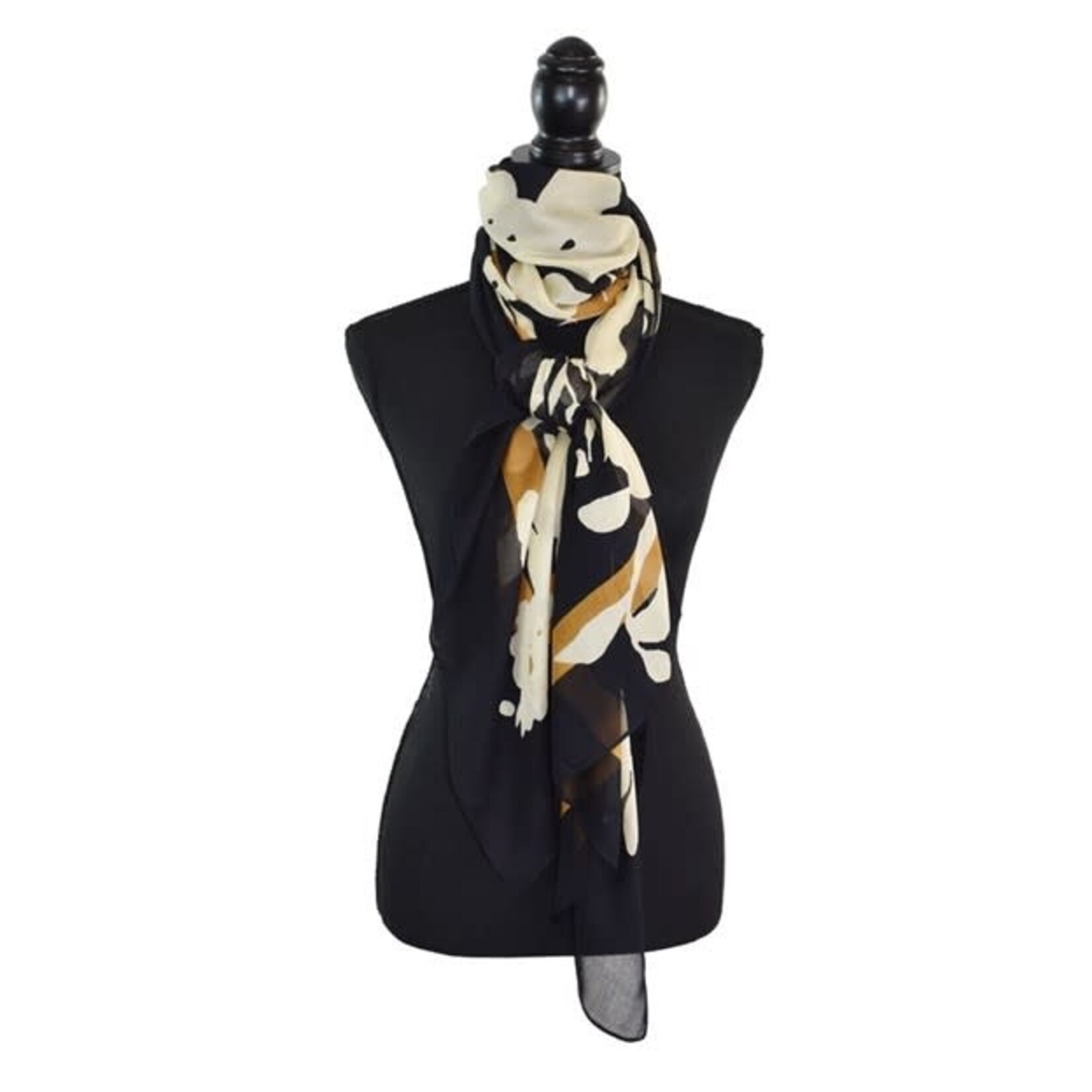 Sigorney Graphic Floral Scarf