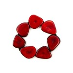 Organic Tagua Jewelry Alma Tagua Bracelet in Red