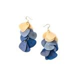 Organic Tagua Jewelry Bailey Tagua Earrings in Biscayne Bay Combo