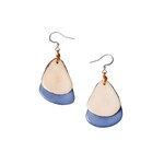 Organic Tagua Jewelry Fiesta Tagua Earrings in Biscayne Bay/Ivory