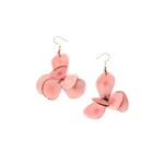 Organic Tagua Jewelry Florence Tagua Earrings in Pink