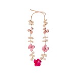 Organic Tagua Jewelry Rosie Tagua Necklace in Pink Combo