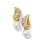 Brighton Trust Your Journey Pearl Hoop Earrings