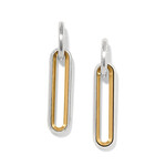 Brighton Medici Two Tone Long Post Drop Earrings