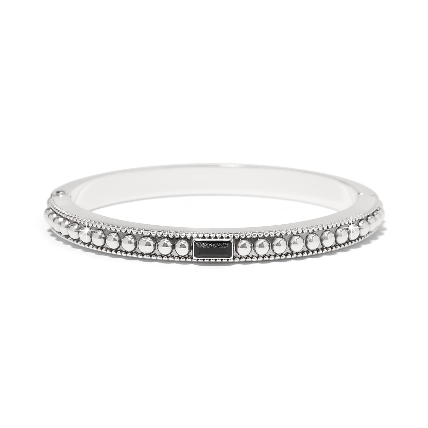 Brighton Pretty Tough Gem Black Hinged Bangle