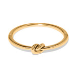 Brighton Interlok Single Knot Gold Hinged Bangle