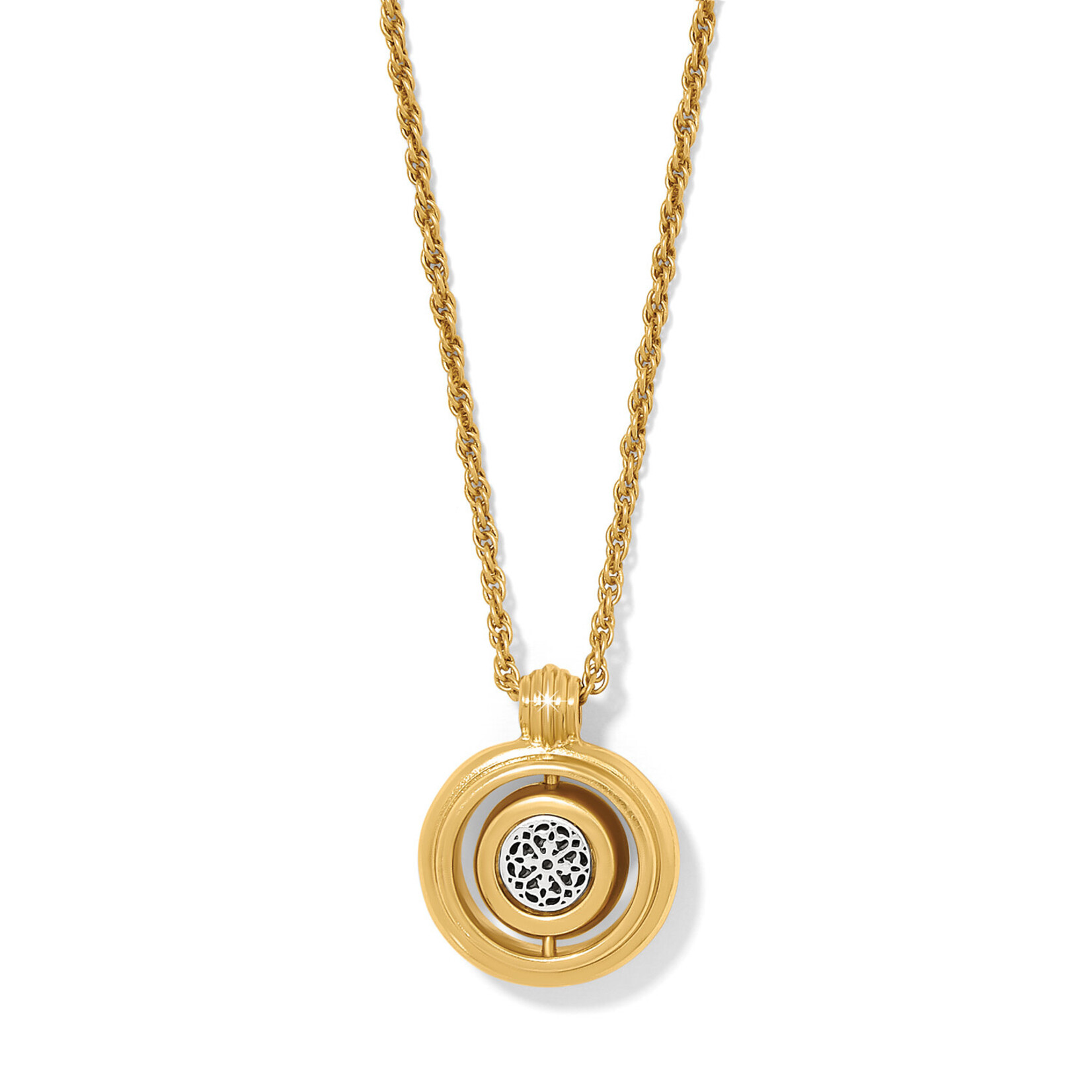 Brighton Ferrara Deco Pearl Reversible Necklace