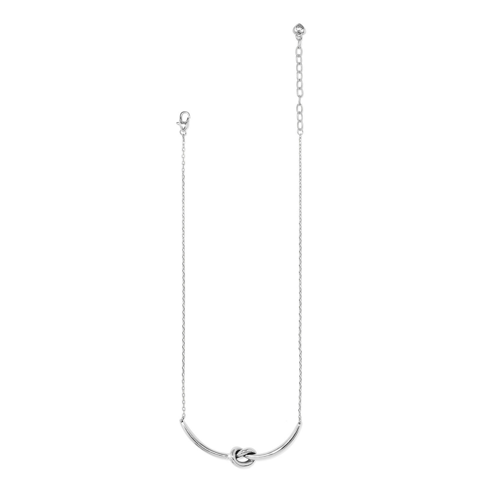 Brighton Interlok Single Knot Silver Necklace