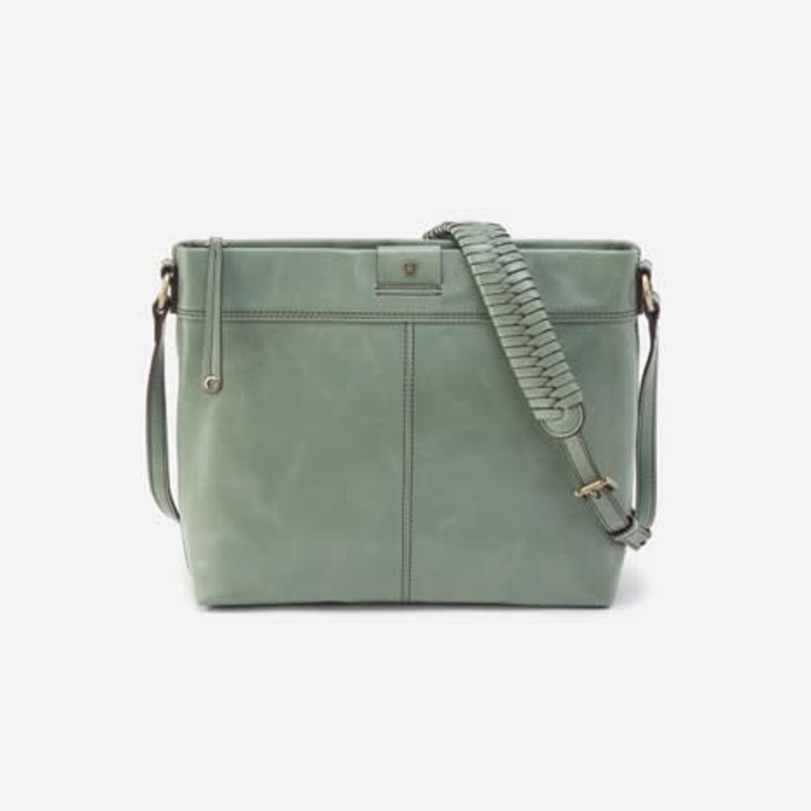 HOBO Romy Medium Polished Leather Crossbody in Jade