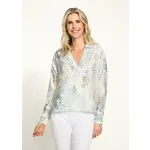 FDJ Popover Long Sleeve Blouse Spectral