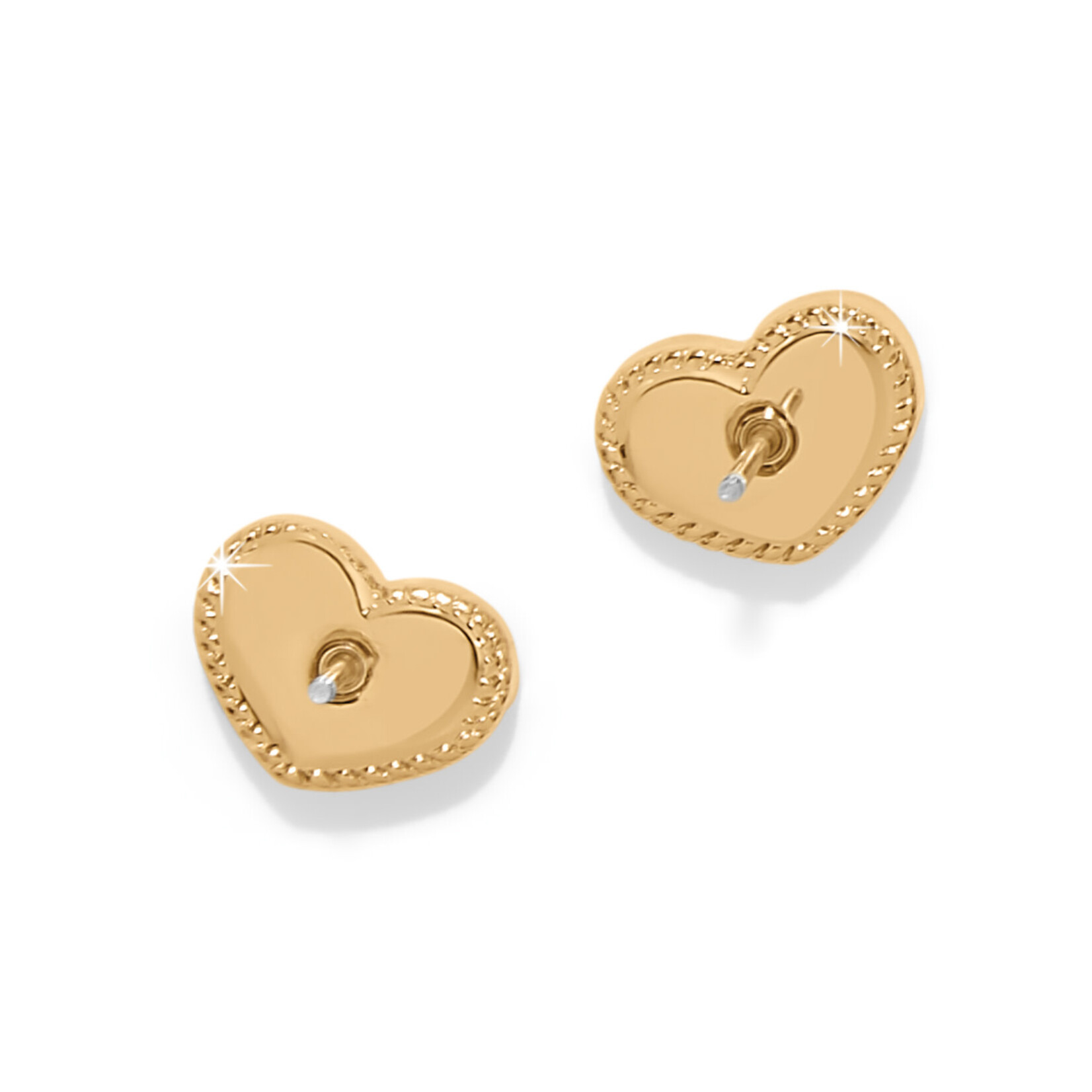 Brighton Illumina Celeste Heart Gold Post Earrings