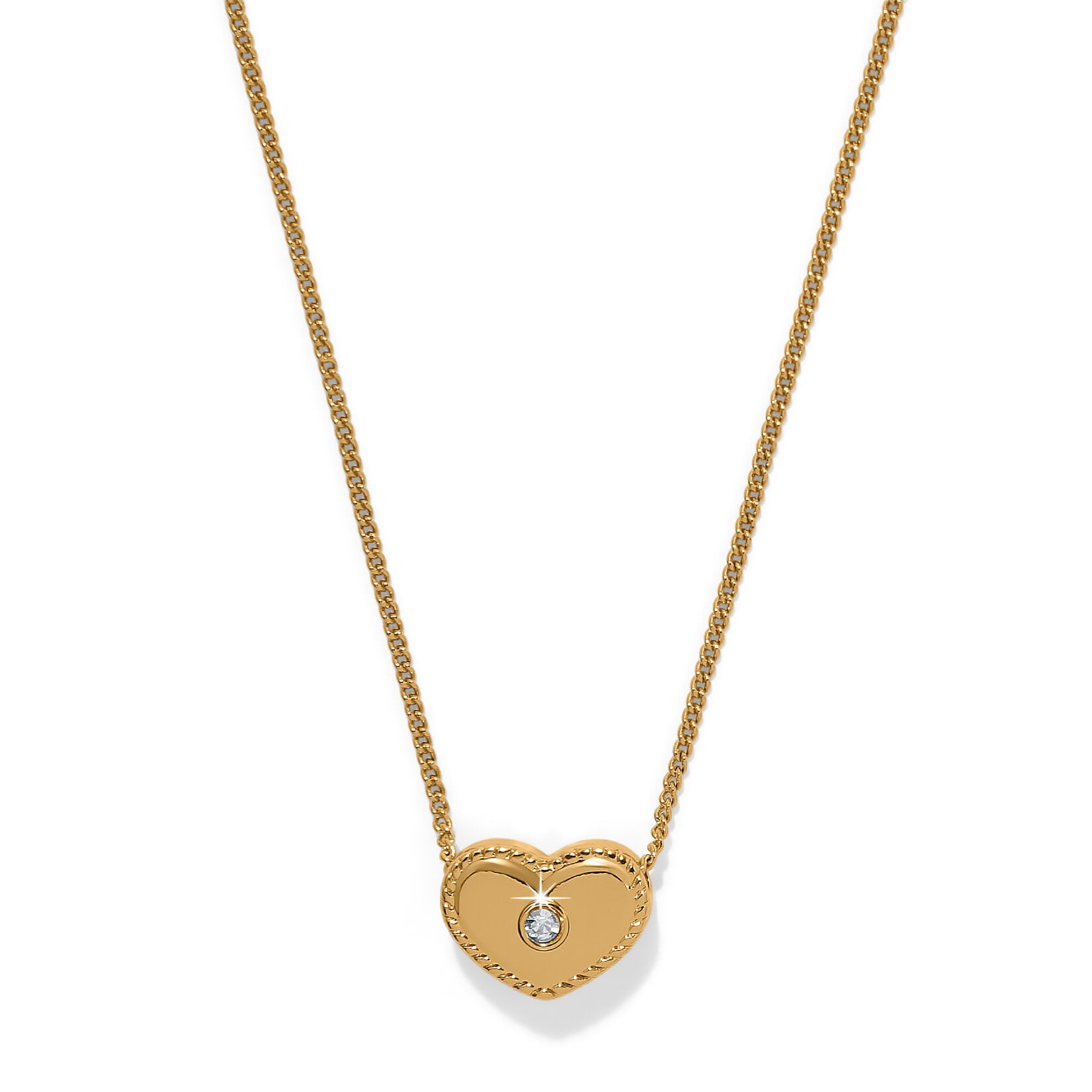 Brighton Illumina Celeste Heart Petite Gold Necklace