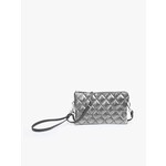 Jen & Co DNR Riley Puffer Double-Sided Wristlet/Crossbody - Graphite