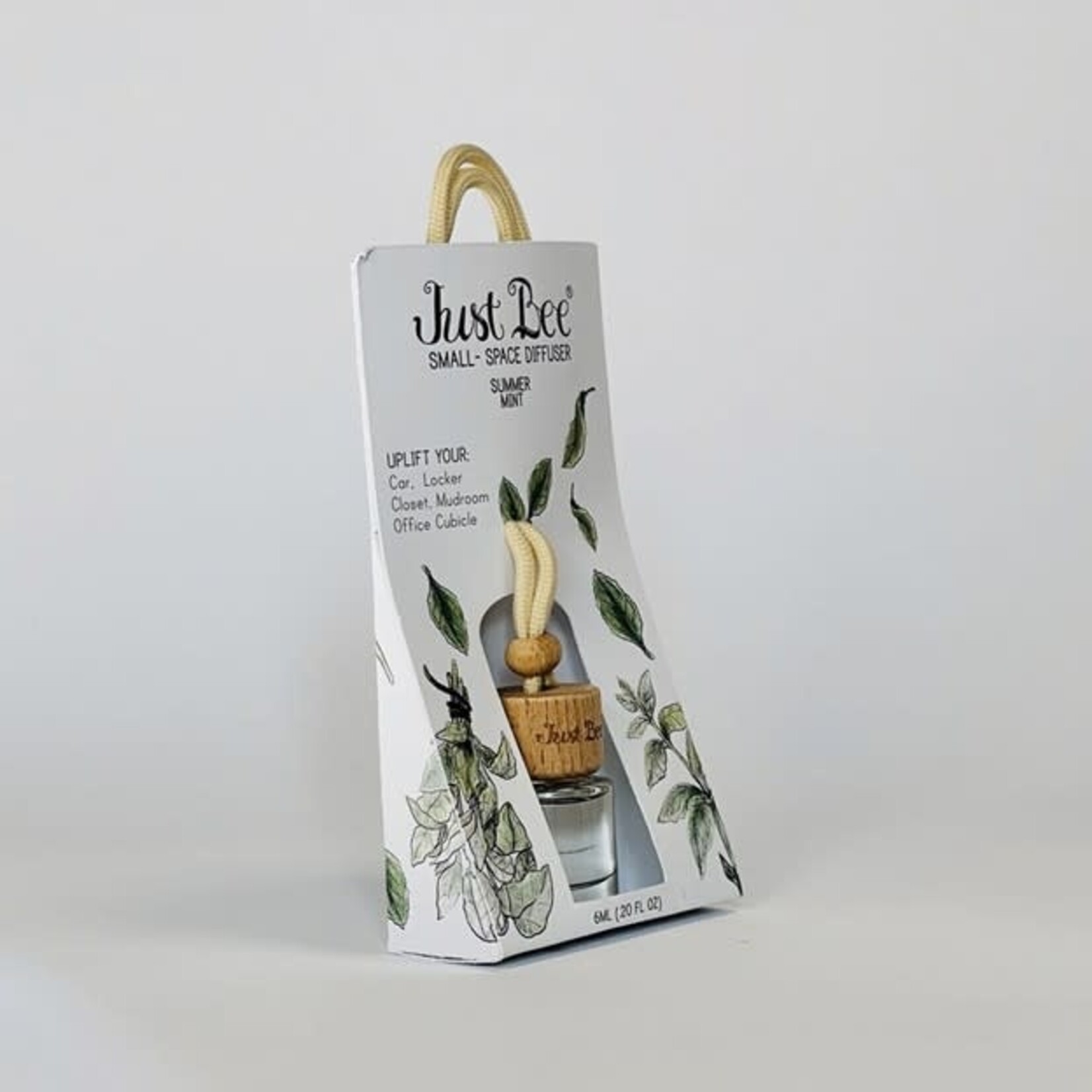 Just Bee Small-Space Hanging Diffuser - Summer Mint