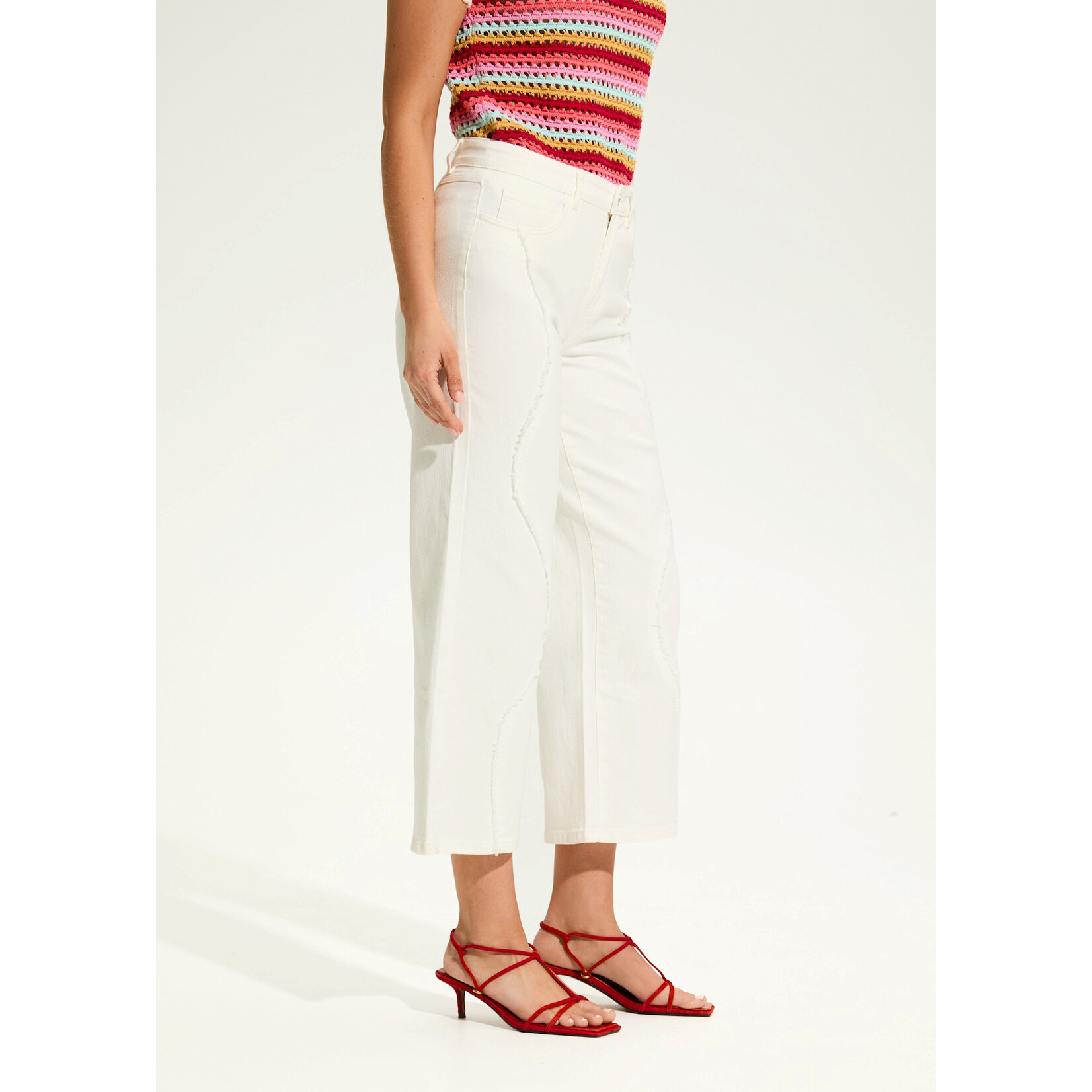 FDJ Christina Wide Crop in Ivory