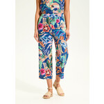 FDJ Eyelet Pull-On Crop Wide Leg in Pop Camo Floral