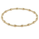 enewton Design HARMONY SINCERITY PATTERN 2MM BEAD BRACELET - GOLD