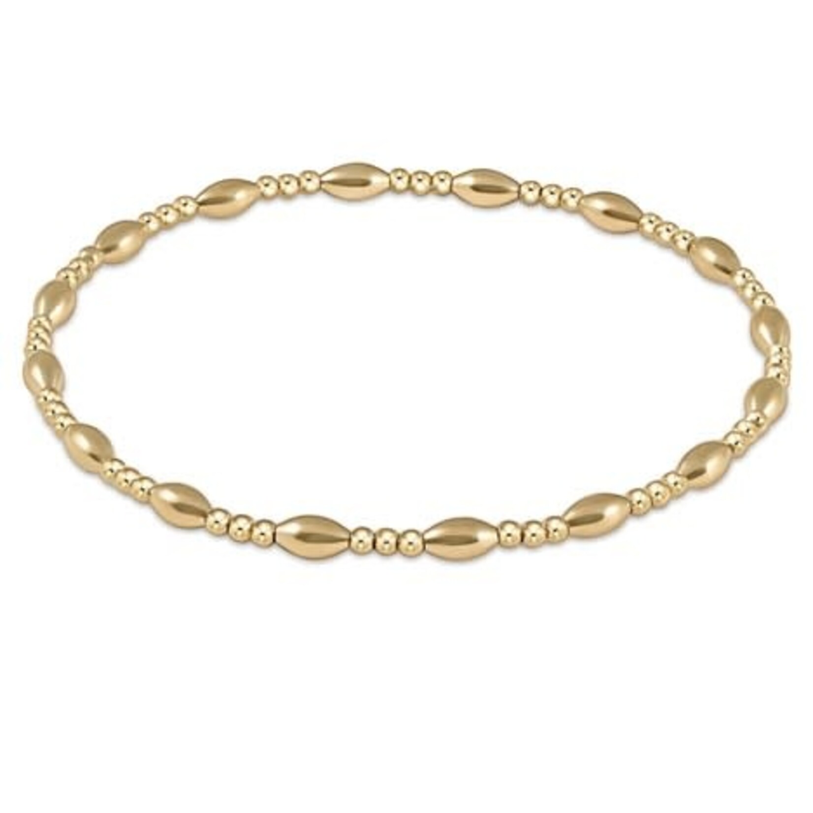 enewton Design HARMONY SINCERITY PATTERN 2MM BEAD BRACELET - GOLD