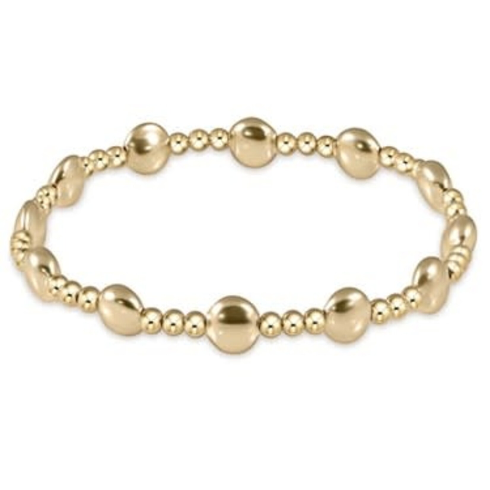 enewton Design ENEWTON EXTENDS - HONESTY GOLD SINCERITY PATTERN 6MM BEAD BRACELET