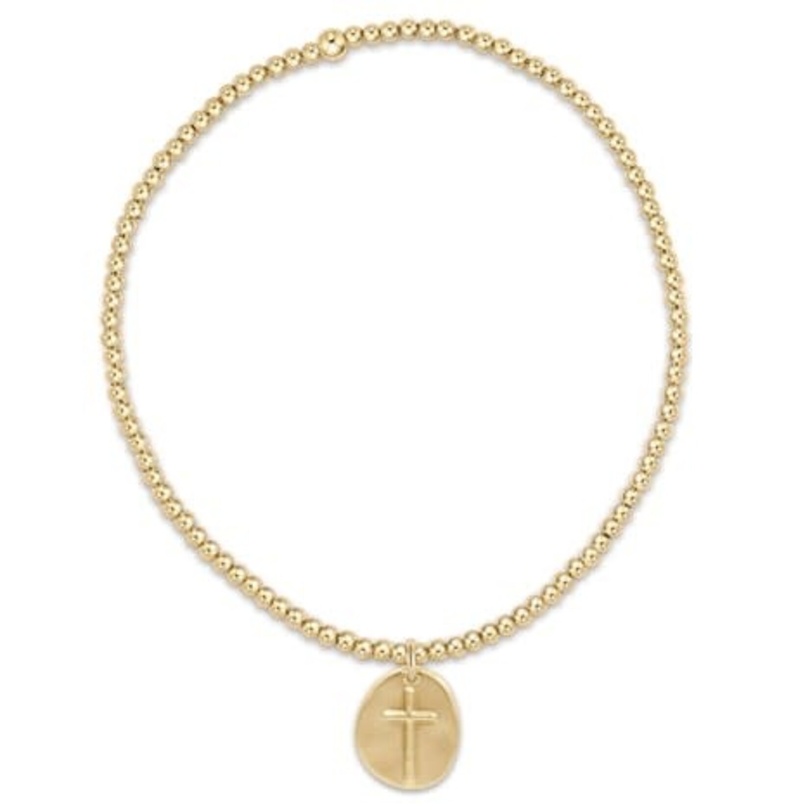enewton Design Classic Gold 2mm Bead Bracelet - Inspire Small Gold Charm