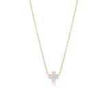 enewton Design 16" Necklace Gold - Signature Cross Off-White