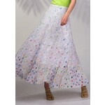Alison Sheri Multi Polka Dots On White Skirt